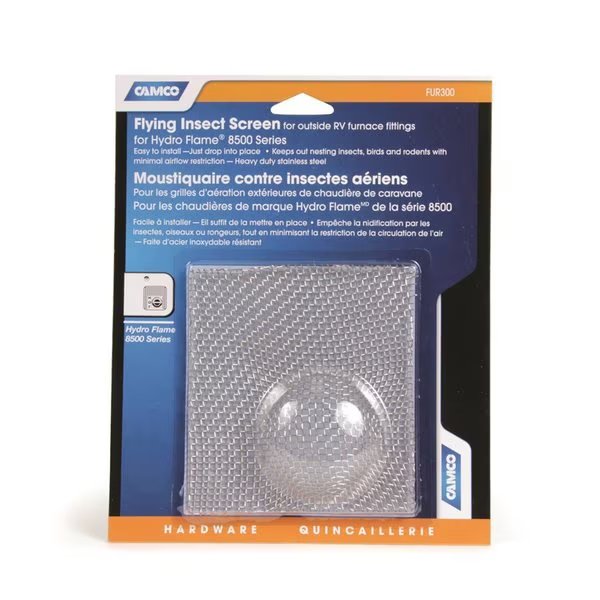 FLYING INSECT SCREEN-FUR300, HYDROFLAME 8500 SERIES, BLISTER, Camco, Mfr#: 42142